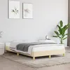 Image de vidaXL Cadre de lit Crème 120 x 200 cm Tissu