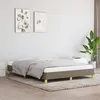 Image de vidaXL Cadre de lit Taupe 140x190 cm Tissu