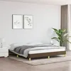 Image de vidaXL Cadre de lit Marron foncé 180x200 cm Tissu