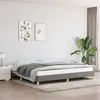 Image de vidaXL Cadre de lit sans matelas gris foncé 200x200 cm tissu