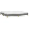 Image de vidaXL Cadre de lit Gris foncÃ© 200 x 200 cm Tissu