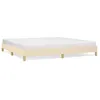 Image de vidaXL Cadre de lit CrÃ¨me 200 x 200 cm Tissu