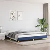 Image de vidaXL Cadre de lit Bleu 200x200 cm Tissu