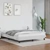 Image de vidaXL Cadre de lit sans matelas blanc 140x190 cm similicuir346899