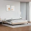 Image de vidaXL Cadre de lit Cappuccino 160x200 cm Similicuir