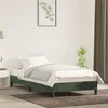 Image de vidaXL Cadre de lit Vert foncé 100x200 cm Velours