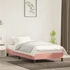 Image de vidaXL Cadre de lit Rose 100x200 cm Velours
