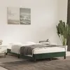 Image de vidaXL Cadre de lit Vert foncé 120x200 cm Velours