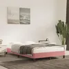 Image de vidaXL Cadre de lit Rose 120x200 cm Velours