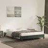 Image de vidaXL Cadre de lit Vert foncé 140x200 cm Velours