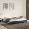 Image de vidaXL Cadre de lit sans matelas bleu foncé 160x200 cm velours346986