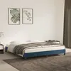 Image de vidaXL Cadre de lit Bleu foncé 180x200 cm Velours