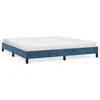 Image de vidaXL Cadre de lit Bleu foncÃ© 180x200 cm Velours