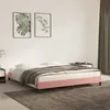 Image de vidaXL Cadre de lit Rose 180x200 cm Velours