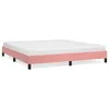 Image de vidaXL Cadre de lit Rose 180x200 cm Velours
