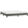 Image de vidaXL Cadre de lit sans matelas gris foncé 200x200 cm velours346995