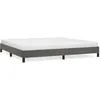 Image de vidaXL Vidaxl Cadre De Lit Gris Foncé 200 X 200 Cm Velours