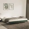Image de vidaXL Cadre de lit sans matelas vert foncé 200x200 cm velours346997