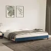 Image de vidaXL Cadre de lit Bleu foncé 200x200 cm Velours