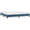Image de vidaXL Cadre de lit Bleu foncÃ© 200x200 cm Velours