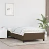 Image de vidaXL Cadre de lit sans matelas marron foncé 80x200 cm tissu347021
