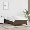 Image de vidaXL Cadre de lit Marron foncé 90x190 cm Tissu