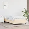 Image de vidaXL Cadre de lit Crème 90x190 cm Tissu