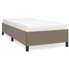 Image de vidaXL Cadre de lit Taupe 90x200 cm Tissu