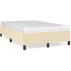 Image de vidaXL Vidaxl Cadre De Lit Crème 120 X 200 Cm Tissu