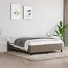 Image de vidaXL Cadre de lit Taupe 140x190 cm Tissu