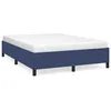 Image de vidaXL Cadre de lit Bleu 140x190 cm Tissu