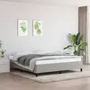 Image de vidaXL Cadre de lit Gris clair 160x200 cm Tissu