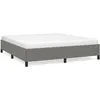 Image de vidaXL Vidaxl Cadre De Lit Gris Foncé 160 X 200 Cm Tissu