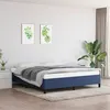 Image de vidaXL Cadre de lit Bleu 160x200 cm Tissu