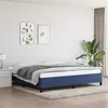 Image de vidaXL Cadre de lit sans matelas bleu 200x200 cm tissu347096