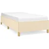 Image de vidaXL Vidaxl Cadre De Lit Crème 90x190 Cm Tissu