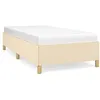 Image de vidaXL Cadre de lit CrÃ¨me 100 x 200 cm Tissu