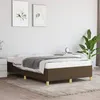 Image de vidaXL Cadre de lit Marron foncé 120x200 cm Tissu