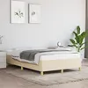 Image de vidaXL Cadre de lit Crème 120 x 200 cm Tissu