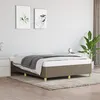 Image de vidaXL Cadre de lit Taupe 140x190 cm Tissu