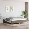 Image de vidaXL Cadre de lit sans matelas taupe 180x200 cm tissu