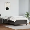 Image de vidaXL Cadre de lit Gris 90x200 cm Similicuir