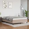Image de vidaXL Cadre de lit Cappuccino 140x190 cm Similicuir