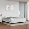 Image de vidaXL Cadre de lit Blanc 180x200 cm Similicuir