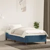 Image de vidaXL Cadre de lit sans matelas bleu foncé 80x200 cm velours