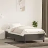 Image de vidaXL Cadre de lit sans matelas gris foncé 90x200 cm velours