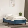 Image de vidaXL Cadre de lit sans matelas bleu foncé 90x200 cm velours347304