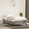 Image de vidaXL Cadre de lit sans matelas gris clair 100x200 cm velours347306