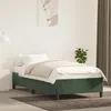 Image de vidaXL Cadre de lit sans matelas vert foncé 100x200 cm velours