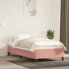 Image de vidaXL Cadre de lit Rose 100x200 cm Velours
